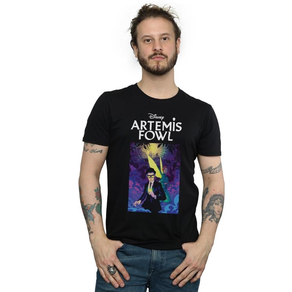 Disney Mens Artemis Fowl Book Cover T-Shirt