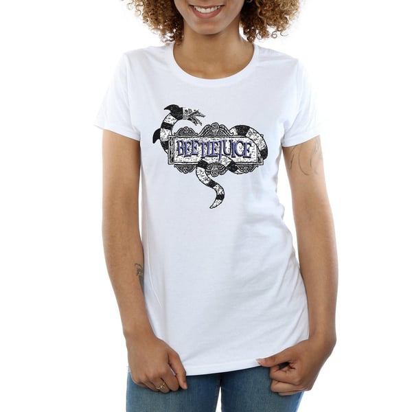 Beetlejuice Womens/Ladies Sandworm Logo Cotton T-Shirt