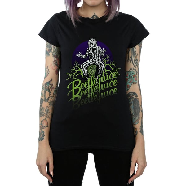 Beetlejuice Womens/Ladies Faded Pose Cotton T-Shirt