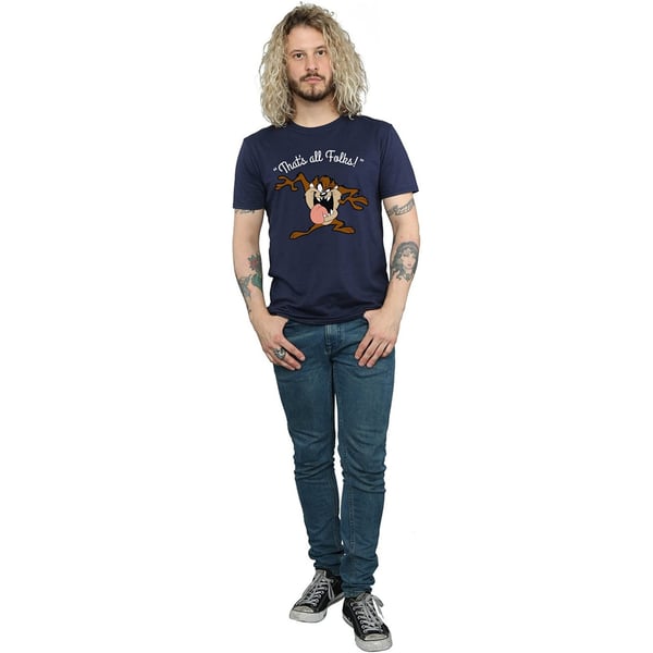 Looney Tunes Mens That´s All Folks Taz Cotton T-Shirt