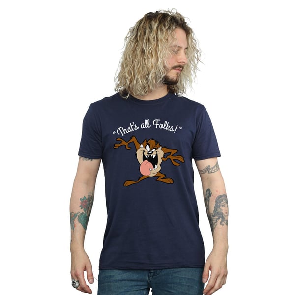 Looney Tunes Mens That´s All Folks Taz Cotton T-Shirt
