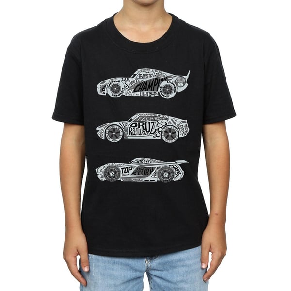 Disney Boys Cars Text Racers T-Shirt