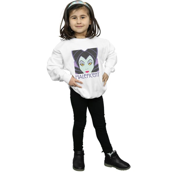 Disney Girls Maleficent Cropped Head Sweatshirt