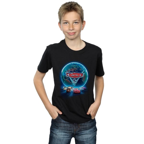 Disney Boys Cars Globe Movie Poster T-Shirt