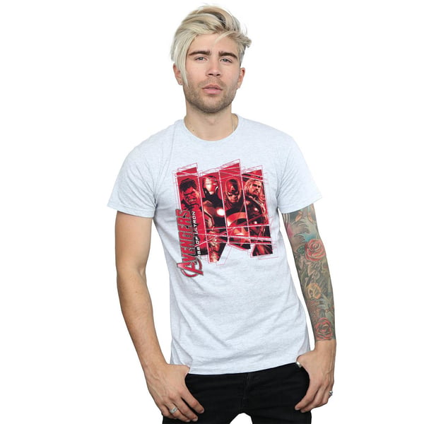 Marvel miesten Avengers Team Collage T-paita