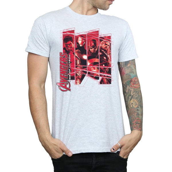 Marvel miesten Avengers Team Collage T-paita