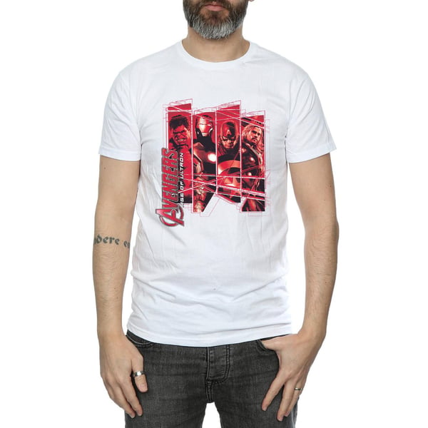 Marvel miesten Avengers Team Collage T-paita