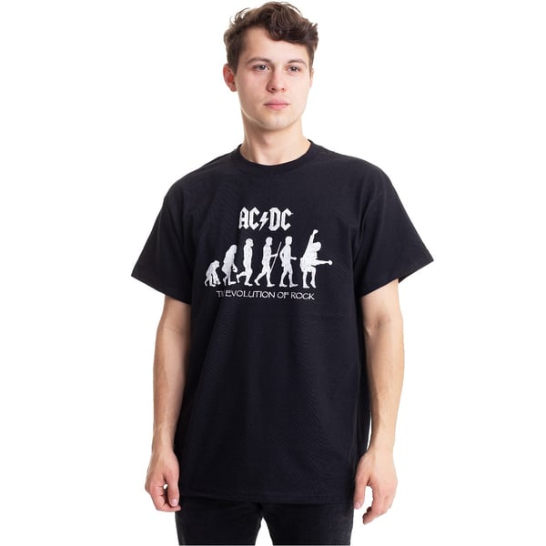AC/DC Unisex Adult The Evolution Of Rock T-Shirt