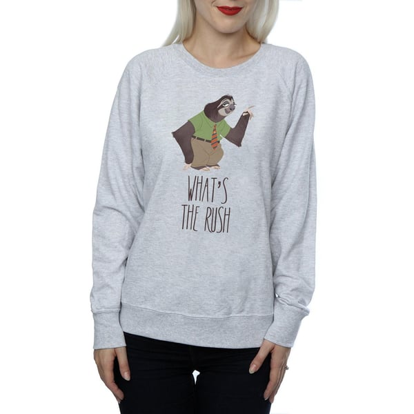 Disney Womens/Ladies Zootropolis What´s The Rush Sweatshirt