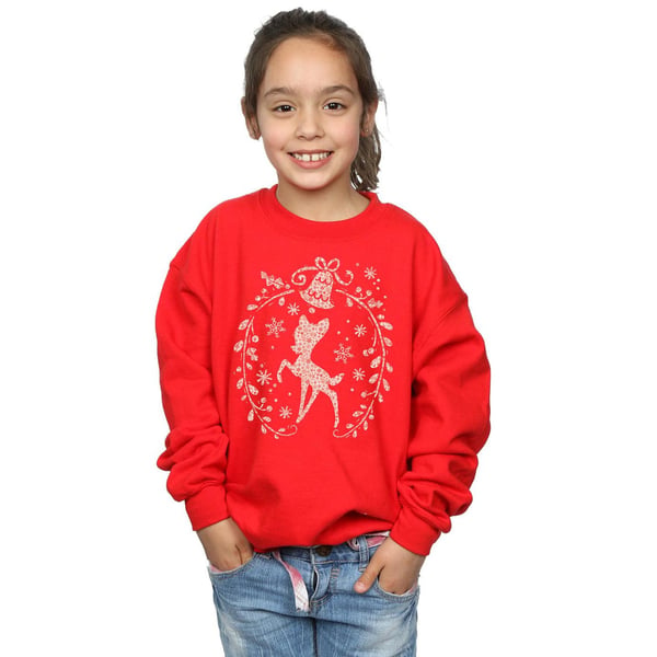 Disney Girls Bambi Christmas Wreath Sweatshirt