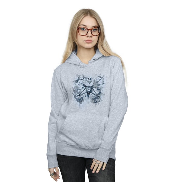 Disney Womens/Ladies Nightmare Before Christmas Paint Spray Carers Hoodie