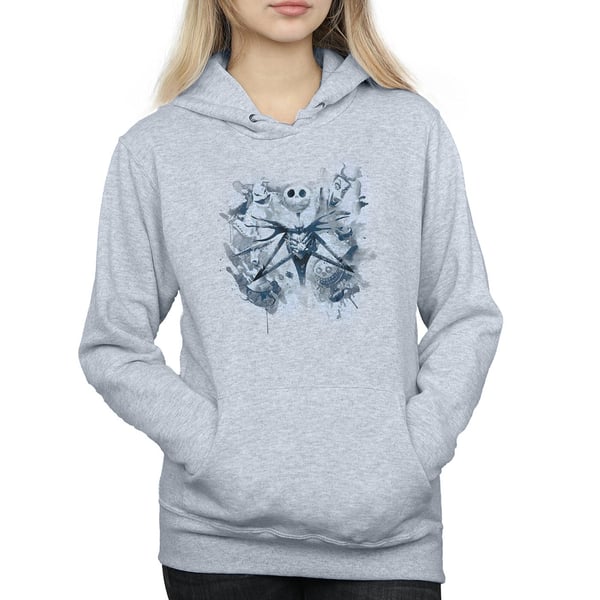 Disney Womens/Ladies Nightmare Before Christmas Paint Spray Carers Hoodie