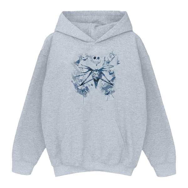Disney Womens/Ladies Nightmare Before Christmas Paint Spray Carers Hoodie