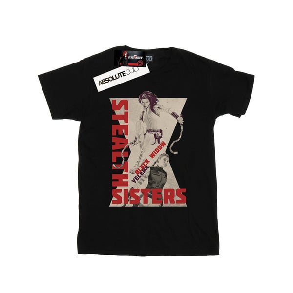 Marvel Womens/Ladies Black Widow Movie Stealth Sisters Cotton Boyfriend T-Shirt
