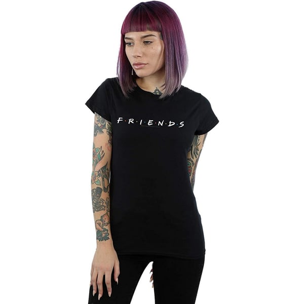Friends T-shirt i bomuld med logo til kvinder/damer