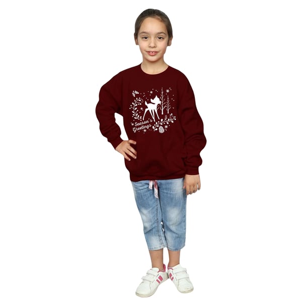 Disney Girls Bambi Christmas Greetings Sweatshirt