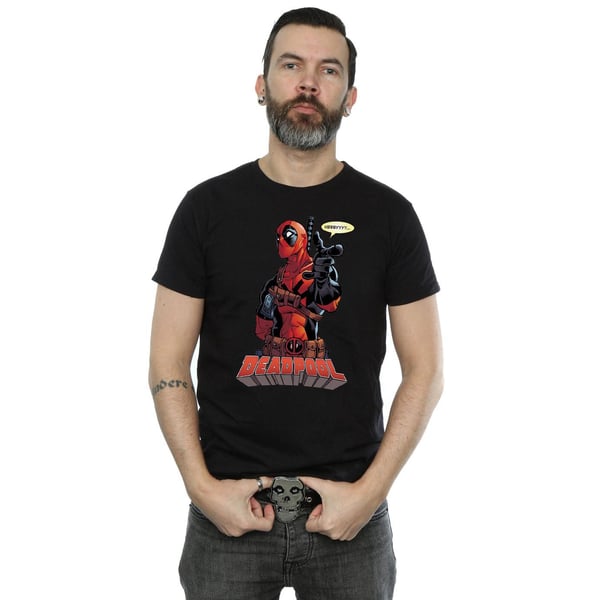 Deadpool Mens Hey You Cotton T-Shirt