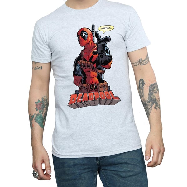 Deadpool Mens Hey You Cotton T-Shirt
