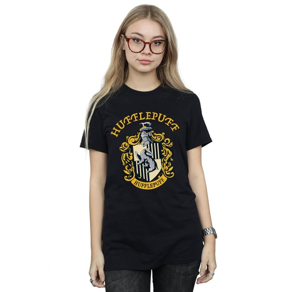 Harry Potter Womens/Ladies Hufflepuff Cotton Boyfriend T-Shirt