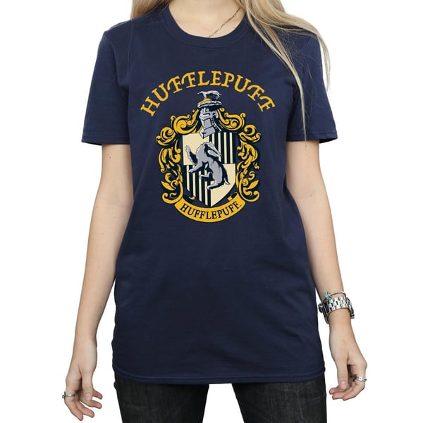 Harry Potter Womens/Ladies Hufflepuff Cotton Boyfriend T-Shirt