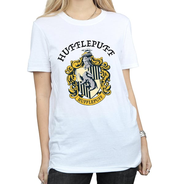 Harry Potter Womens/Ladies Hufflepuff Cotton Boyfriend T-Shirt