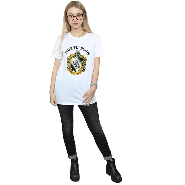 Harry Potter Womens/Ladies Hufflepuff Cotton Boyfriend T-Shirt
