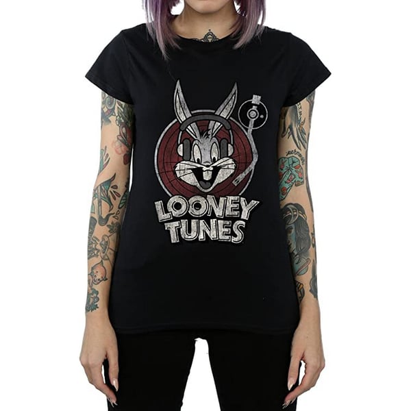 Looney Tunes Womens/Ladies Bugs Bunny Logo Cotton T-Shirt
