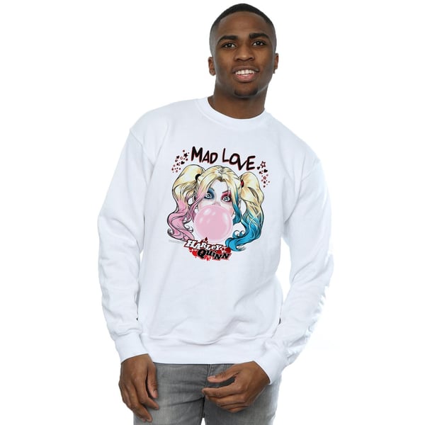 DC Comics Mens Harley Quinn Mad Love Sweatshirt