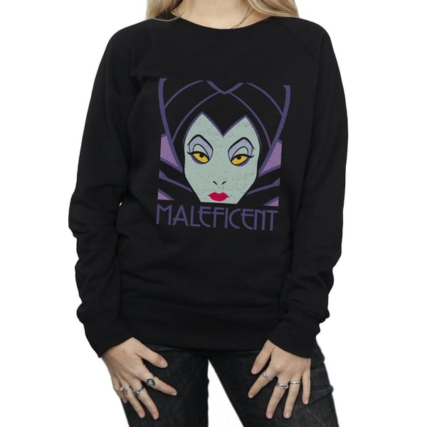 Disney Womens/Ladies Maleficent Cropped Head Sweatshirt