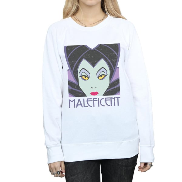 Disney Womens/Ladies Maleficent Cropped Head Sweatshirt