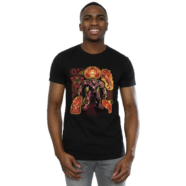 Marvel Mens Avengers Infinity War Hulkbuster Blueprint T-Shirt