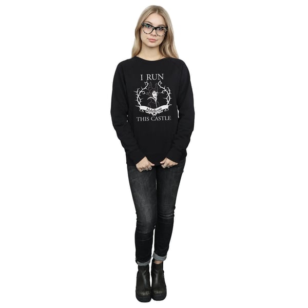 Disney Womens/Ladies Maleficent I Run This Castle Sweatshirt