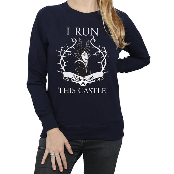 Disney Womens/Ladies Maleficent I Run This Castle Sweatshirt