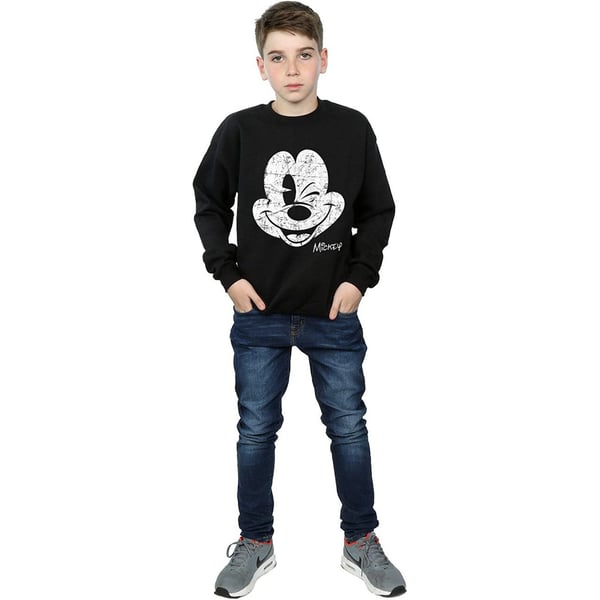 Disney Boys Mickey Mouse Face Cotton Sweatshirt