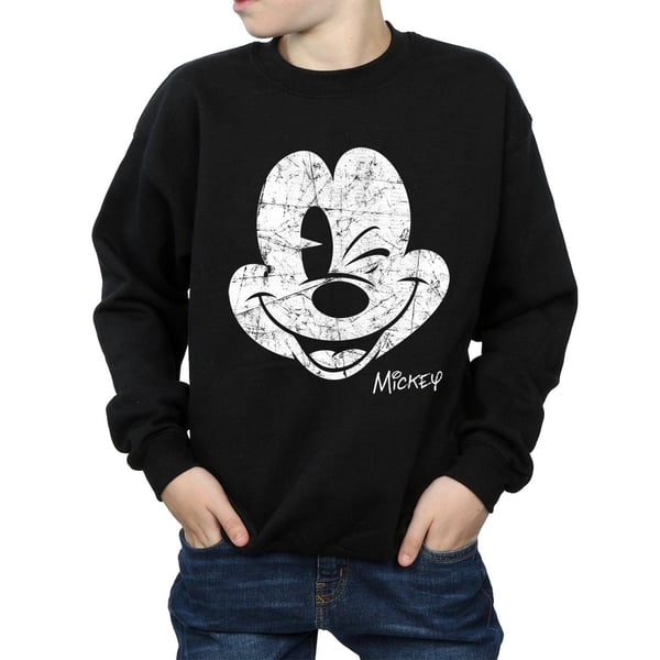 Disney Boys Mickey Mouse Face Cotton Sweatshirt