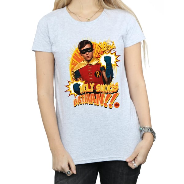 DC Comics Womens/Ladies Batman TV Series Holy Smokes Cotton T-Shirt