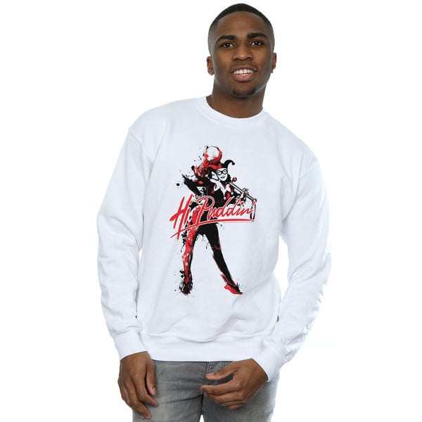 DC Comics Mens Harley Quinn Hi Puddin Sweatshirt