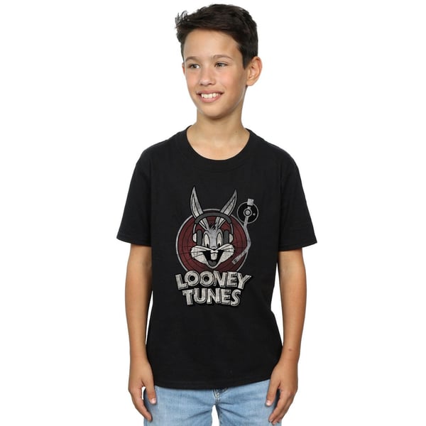Looney Tunes Boys Bugs Bunny Circle Cotton Logo T-Shirt
