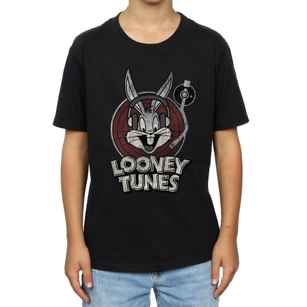 Looney Tunes Boys Bugs Bunny Circle Cotton Logo T-Shirt