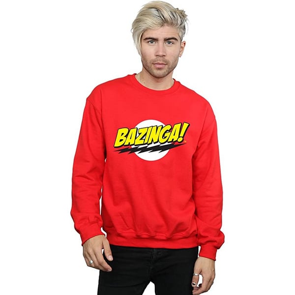 The Big Bang Theory Mens Bazinga Cotton Sweatshirt