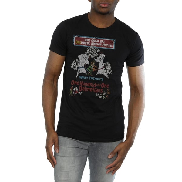 101 Dalmatians Mens Retro Poster Cotton T-Shirt