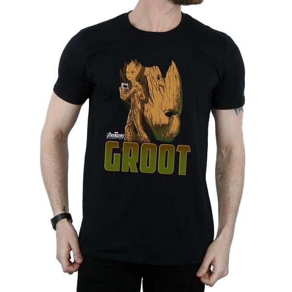 Marvel Miesten Avengers Infinity War Groot Hahmo T-paita