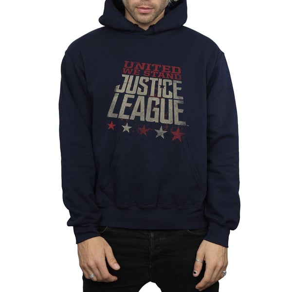 DC Comics Mens Justice League Movie United We Stand Hoodie