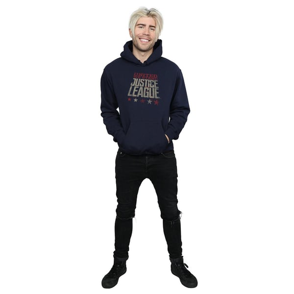 DC Comics Mens Justice League Movie United We Stand Hoodie