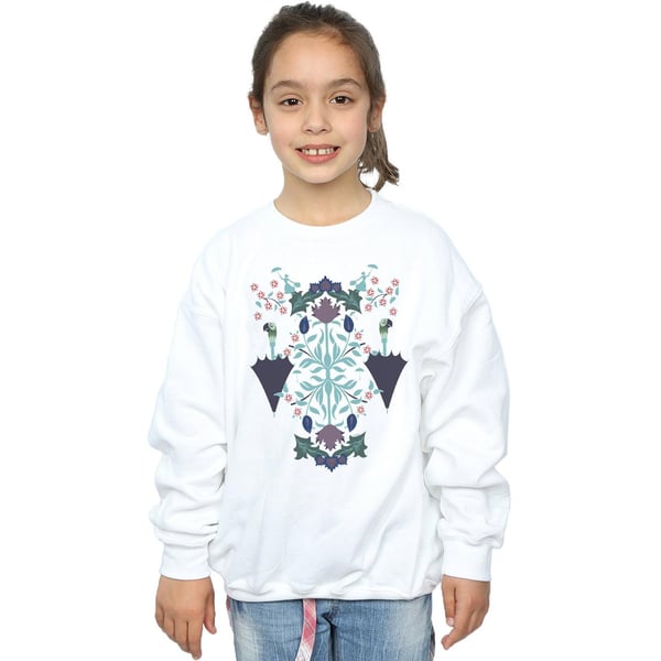 Disney Girls Mary Poppins Floral Collage Sweatshirt