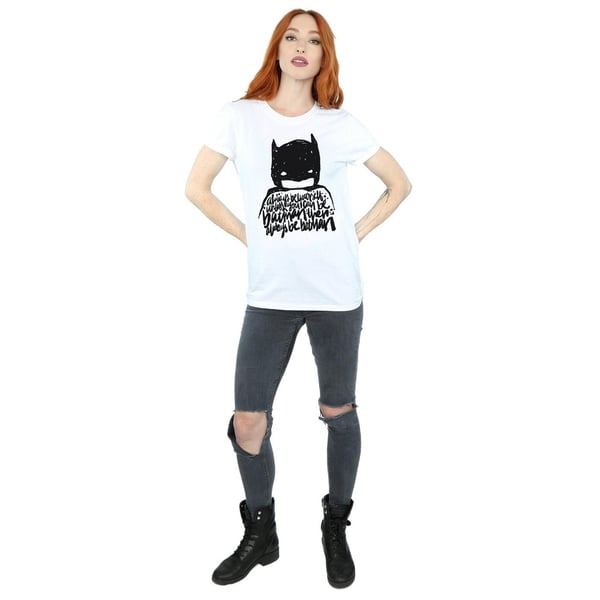 DC Comics Womens/Ladies Batman Always Be Yourself Cotton Boyfriend T-Shirt