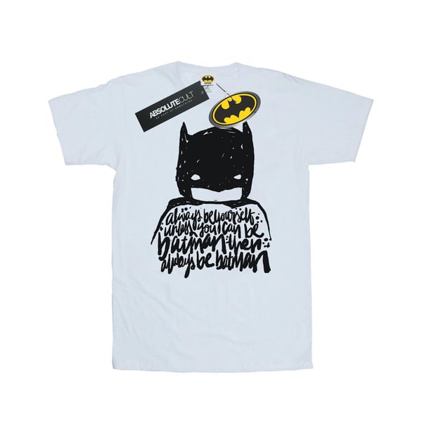 DC Comics Dam/Kvinnor Batman Always Be Yourself T-shirt i bomull med boyfriend-passform