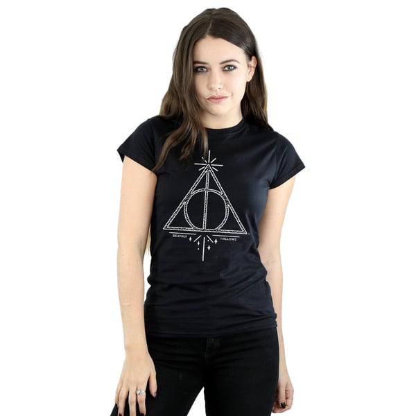 Harry Potter Womens/Ladies Deathly Hallows Cotton T-Shirt