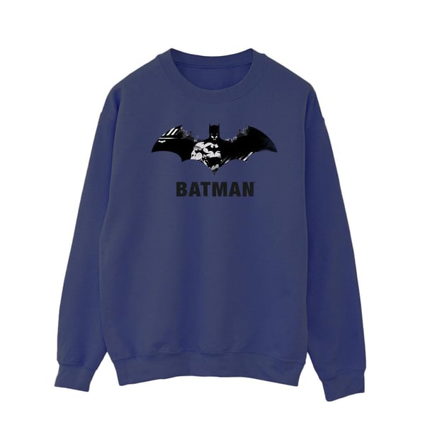 DC Comics Mens Batman Black Stare Logo Sweatshirt