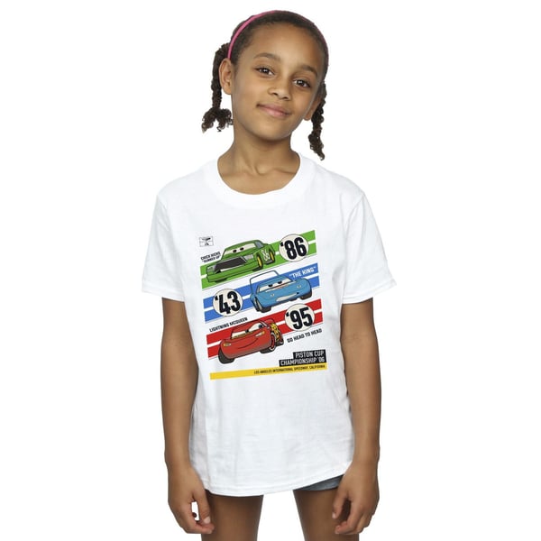 Disney Girls Cars Piston Cup Champions Cotton T-Shirt